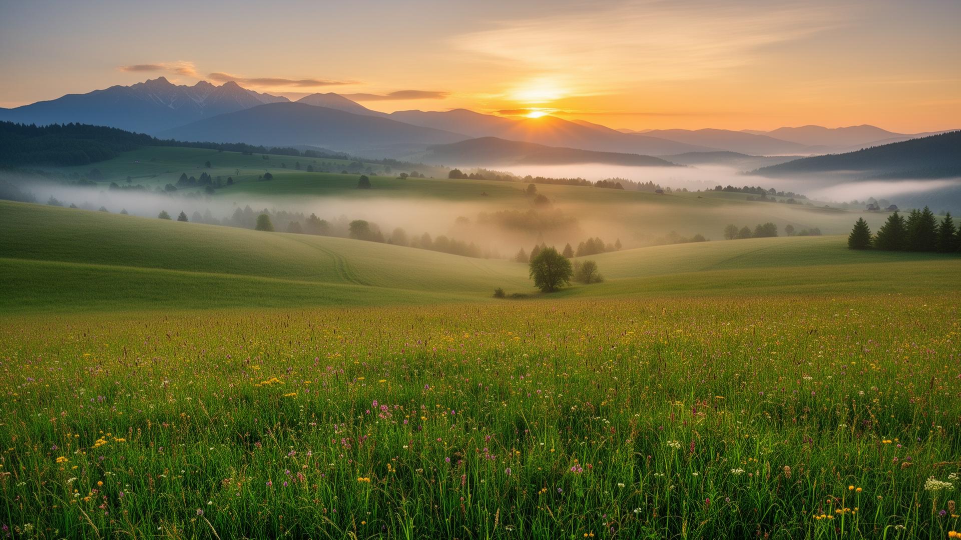 Slovenská krajina, lúky a kopce